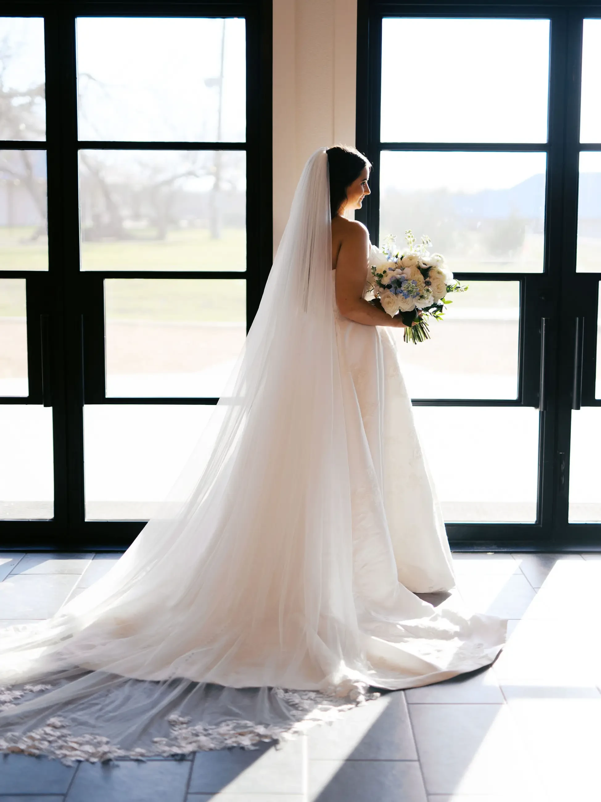 Real MaeMe Bride: Montana in Ella Blu. Desktop Image