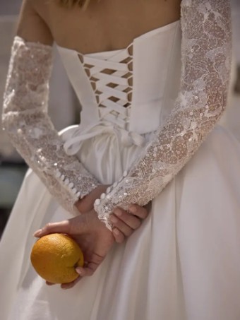 Ricca Sposa OLEANDER (2 PC GOWN | SLEEVES) #2 Iv thumbnail