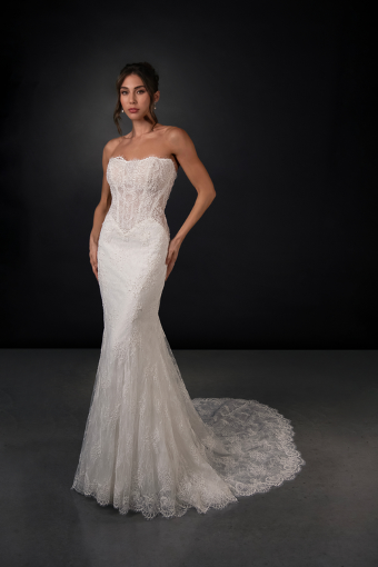 Martina Liana MALORIE (GOWN | CAPE) #6 Ivory/Ivory thumbnail
