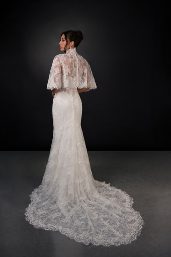 Martina Liana MALORIE (GOWN | CAPE) #2 Ivory/Ivory thumbnail