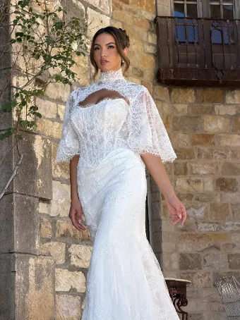 Martina Liana MALORIE (GOWN | CAPE) #0 default Ivory/Ivory thumbnail