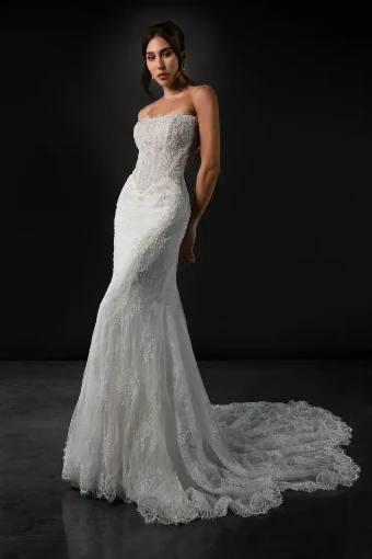 Martina Liana MALORIE (GOWN | CAPE) #5 Ivory/Ivory thumbnail