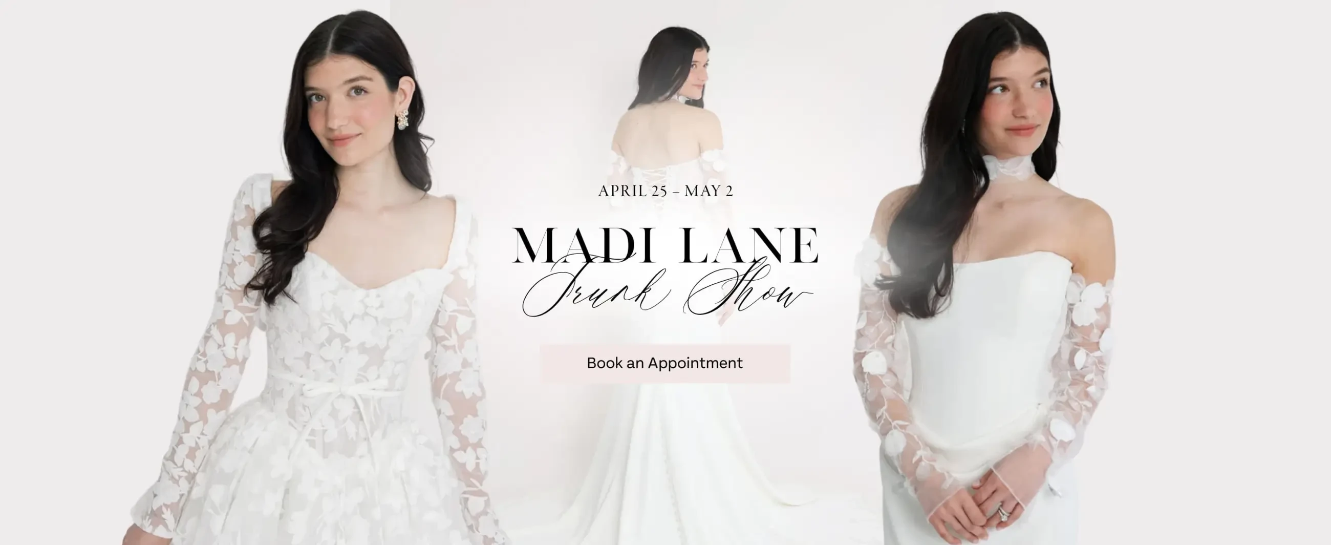 Madi Lane Trunk Show Banner for Desktop