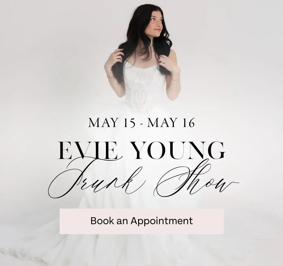 Evie Young Trunk Show Banner for Mobile